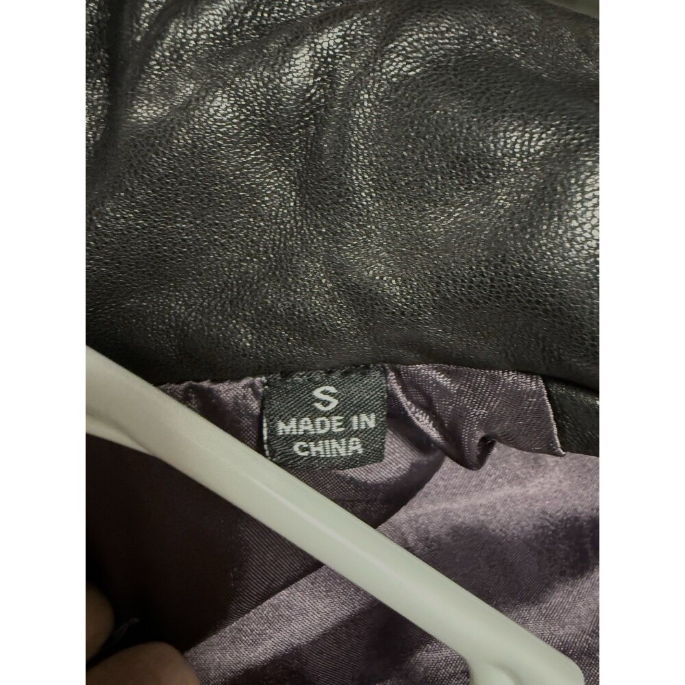 Marc New York Buttery Soft leather Jacket Women’s Sm Black With Purple Lining - Picture 6 of 7